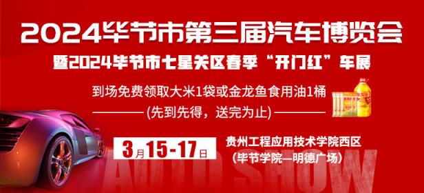 毕节市第三届汽车博览会暨2024毕节市七星关区春季开门红车展