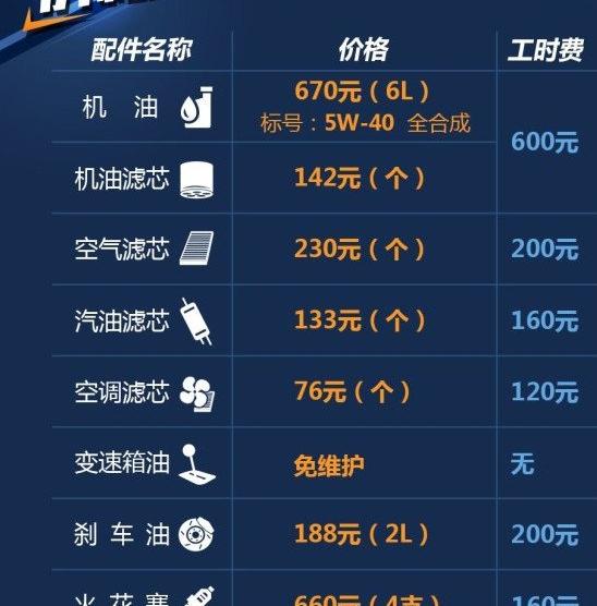 奥迪a3保养手册,奥迪a3保养一次多少钱